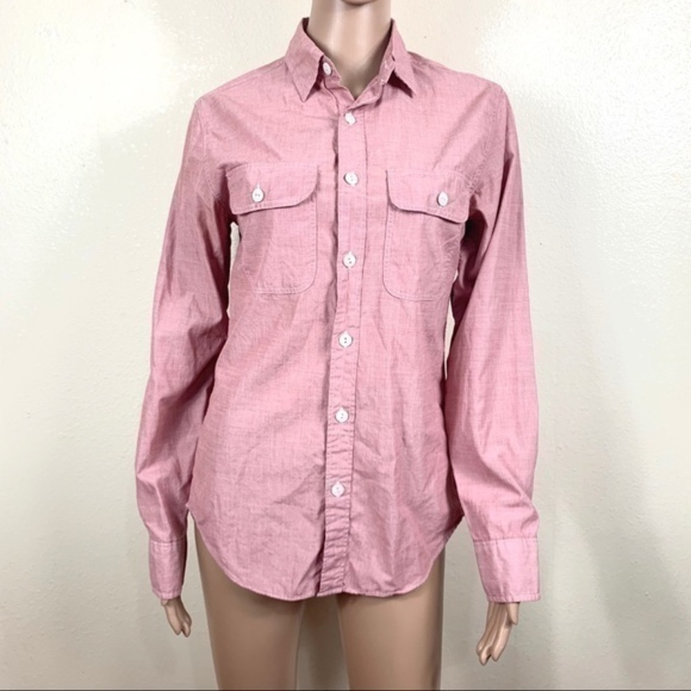 J.Crew Women’s top/Blouse Pink button Down sz XS